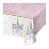 54" x 102" Unicorn Baby Plastic Tablecover