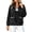 Black, variant on Womens Double Sided Fuzzy Fleece Stand Collar Half Zip Long Sleeve Pullover Tops Loose Warm Winter Casual Sweatshirt with Pockets