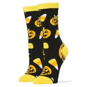 OoohYeah Womens Funny Novelty Crew Socks, Crazy Fun Halloween Socks - Trick Or Treat