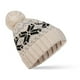 thumbnail image 3 of Gorro de lana con copo de nieve grande para hombres y mujeres, suéter de punto grueso cálido, versátil, Navidad, Otoño e Invierno, 3 of 4