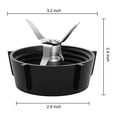 thumbnail image 3 of Juicer Blades With​ Bottom Base And 2 Dealing Rubber Gasket Sets For OSTER, 3 of 7