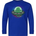 thumbnail image 3 of Inktastic Spaceship Funny Alien Outer Space Long Sleeve Youth T-Shirt, 3 of 5