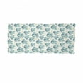thumbnail image 2 of Nautical Neck Gaiter, Corals and Fish Silhouette, Unisex, Sea Blue Ivory, by Ambesonne, 2 of 3