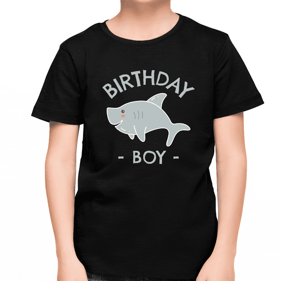 Birthday Boy Shirt Happy Birthday Shirt Cute Shark Birthday Shirt Birthday Boy Outfit