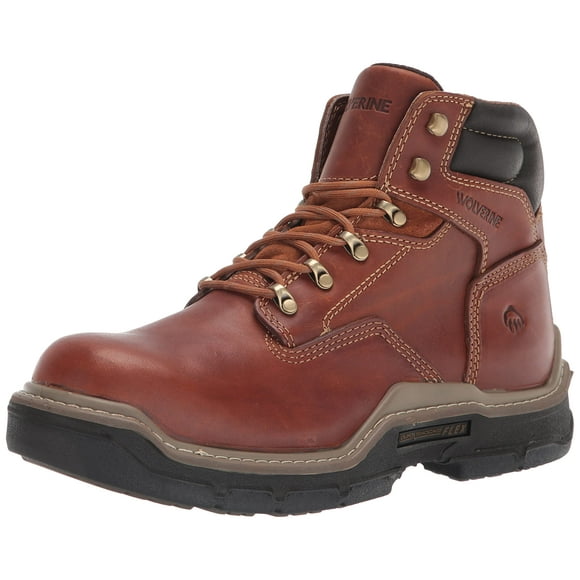 Wolverine Men's Raider DuraShocks 6 Inch Composite Toe Construction Boot, Peanut, 11.5