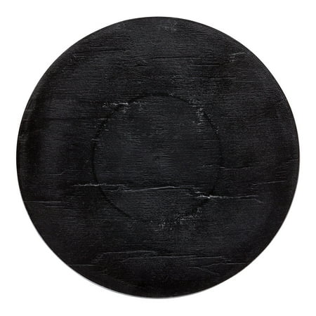 

Round Black Plastic Medium Plate - Faux Slate - 8 3/4 x 8 3/4 - 100 count box