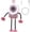 Pink, variant on Poseable Robot Fan – 5 Speeds, Strong Suction, LED, Digital Display, Phone Holder, 2026 Cute Robo Desk Fan, USB Rechargeable, Portable Bendable Personal Desktop Fans for Office Travel