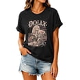 thumbnail image 3 of Women's Dolly Shirts Vintage Dolly Country Music Legend Graphic Tee, Unisex Crewneck Short Sleeve Loose Fit Casual Retro T‑Shirt Tops for Women, 3 of 5