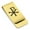 Gold, variant on Stainless Steel Religious Chi Rho Classic Slim Money Clip Credit Card Holder