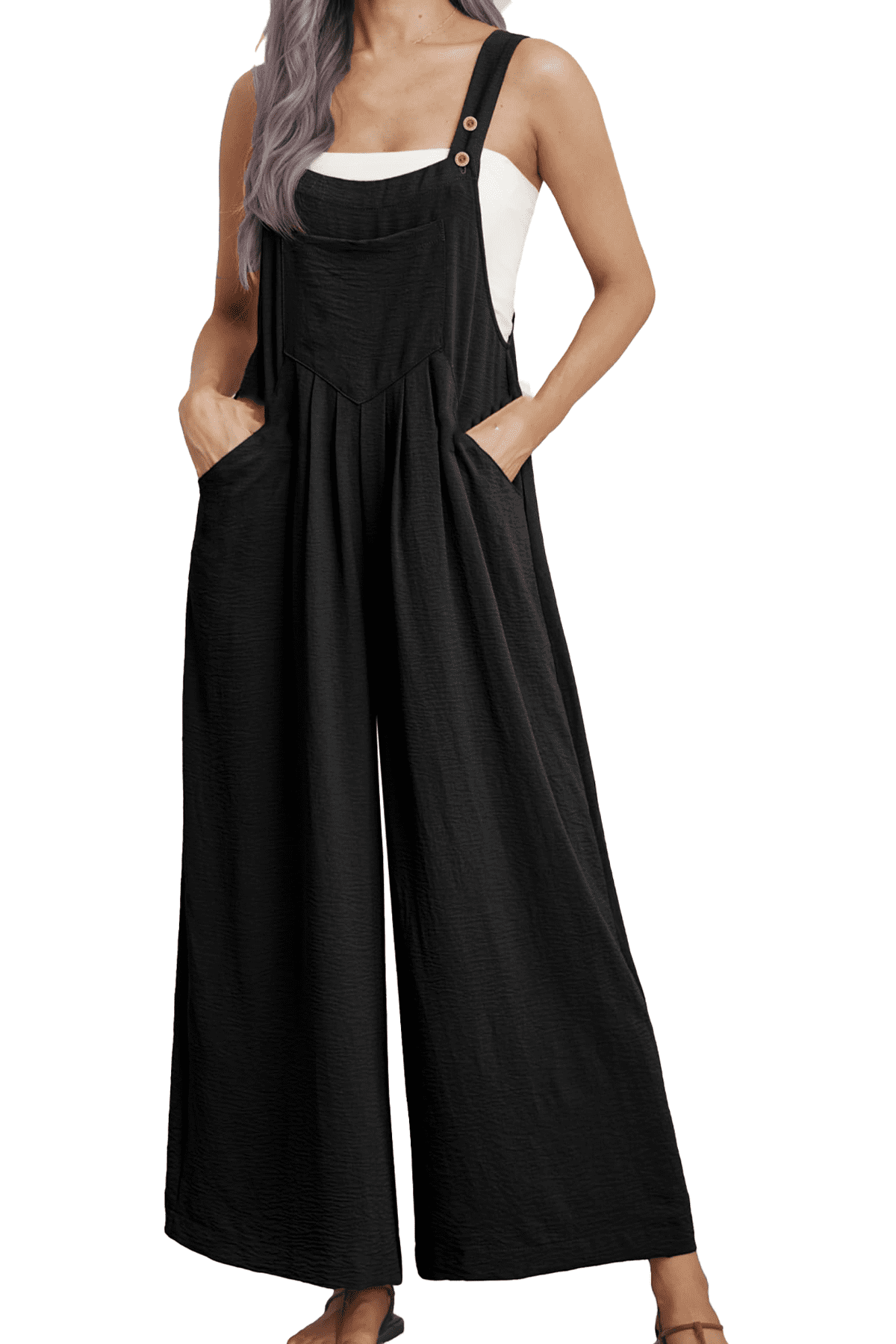 yu✴︎ YUGYXL Women Casual V Neck Sparkly Jumpsuits Long Sleeve Loose
