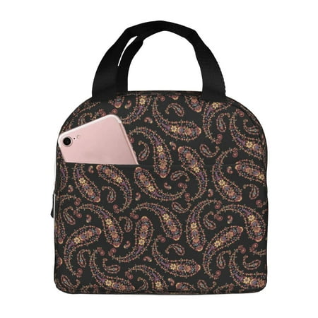 Insulated Lunch Bag for Women Men - Abstract floral Leakproof Cooler Lunch Box for Women Men  Lunch Tote Bags for Work School Picnic Travel