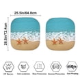 thumbnail image 4 of Bulopur Ocean Starfish Sun Shade for Car Windshield Sun Protection Sun Shield for Car Windshield Durable Fabrics Auto Front Window Sunshade Covers for Most SUVs Vans Trucks, 2 Pcs, 4 of 6