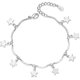 thumbnail image 1 of Pulsera con dije de estrellas centelleantes, pulsera de estrellas con cuentas, pulsera minimalista, pulsera para uso diario, pulsera de eslabones, pulsera celestial, regalo, 1 of 2