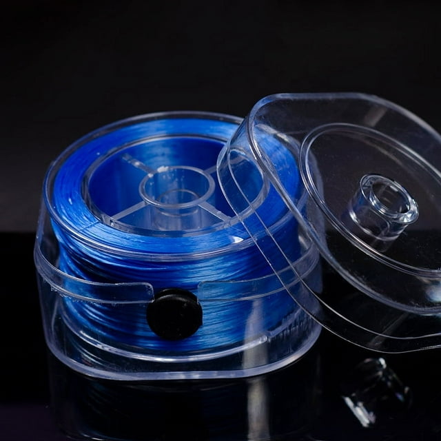 Línea elástica plana, caja cuadrada, pulsera de línea Duke, línea de cristal, cuentas para usar, cuerda elástica de línea Duke, cuerda con cuentas