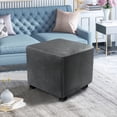 thumbnail image 2 of Lohuatrd Stool Cover Stretchable Slipcover Stain resistant Square Footstool Cover for Home Furniture Decoration, 2 of 8