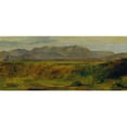 thumbnail image 2 of Johann Till the younger 18x10 Black Ornate Wood Framed Double Matted Museum Art Print Titled - Landscape with Rax Massif, 2 of 5