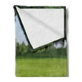 thumbnail image 2 of Golf Soft Flannel Fleece Blanket, Golf Ball Close to the Hole Stroke Play Recreational Activity Leisure Sports, Cozy Plush for Indoor and Outdoor Use, 50" x 60", Green White Caramel, by Ambesonne, 2 of 5