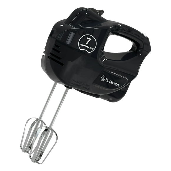 Batidora De Mano Bosstech M1E 200 Watts 7 Vel Con Accesorios BOSSTECH BSED-M1E-B