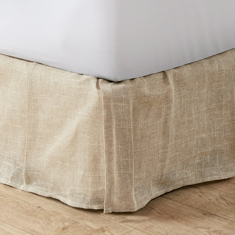 Tan bed skirt queen best sale