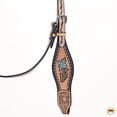 thumbnail image 4 of HILASON Western Horse Headstall Breast Collar Leather Tan, 4 of 8