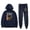 Navy, variant on DD Osama Rapper Merch Men/Women Fall Suit Hoodies Sportswear Hooded Ankle Banded Pant Two Piece Set