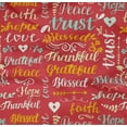 thumbnail image 5 of oneOone Popeline de Coton Sergé Tissu Rouge Texte Matière de Robe Tissu Imprimé Tissu au Mètre 56 Pouces de Large, 5 of 5