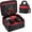 Black red, variant on Impact Wrench Case Compatible with Milwaukee 2967-20/ Dewalt DCF900B/DCF891B/DCF961B/DCF899B Impact Wrench Kit,Tool Bag Compatible with Milwaukee Impact Battery and Charger,Bag Only