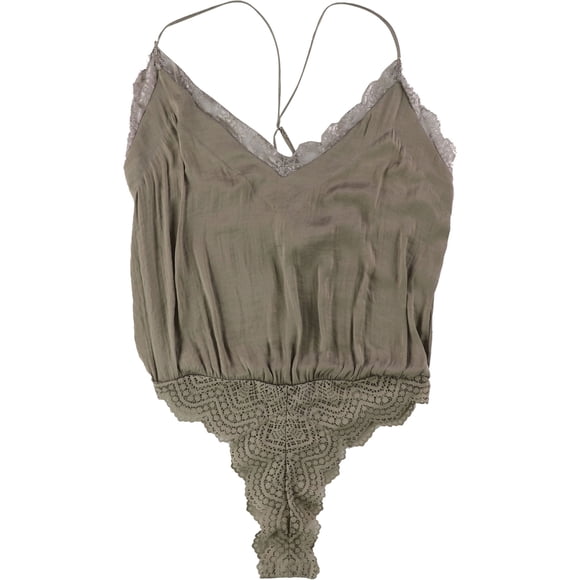 Mono tipo tanga para mujer de Free People, gris, pequeño