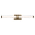 thumbnail image 4 of 55197CPZLED Kichler Lighting Laurene - 96W 2 LED Fluted Glass Large Linear Bath Vanity-5 Inch Tall and 31 Inch Wide-Champagne Bronze Finish, 4 of 5