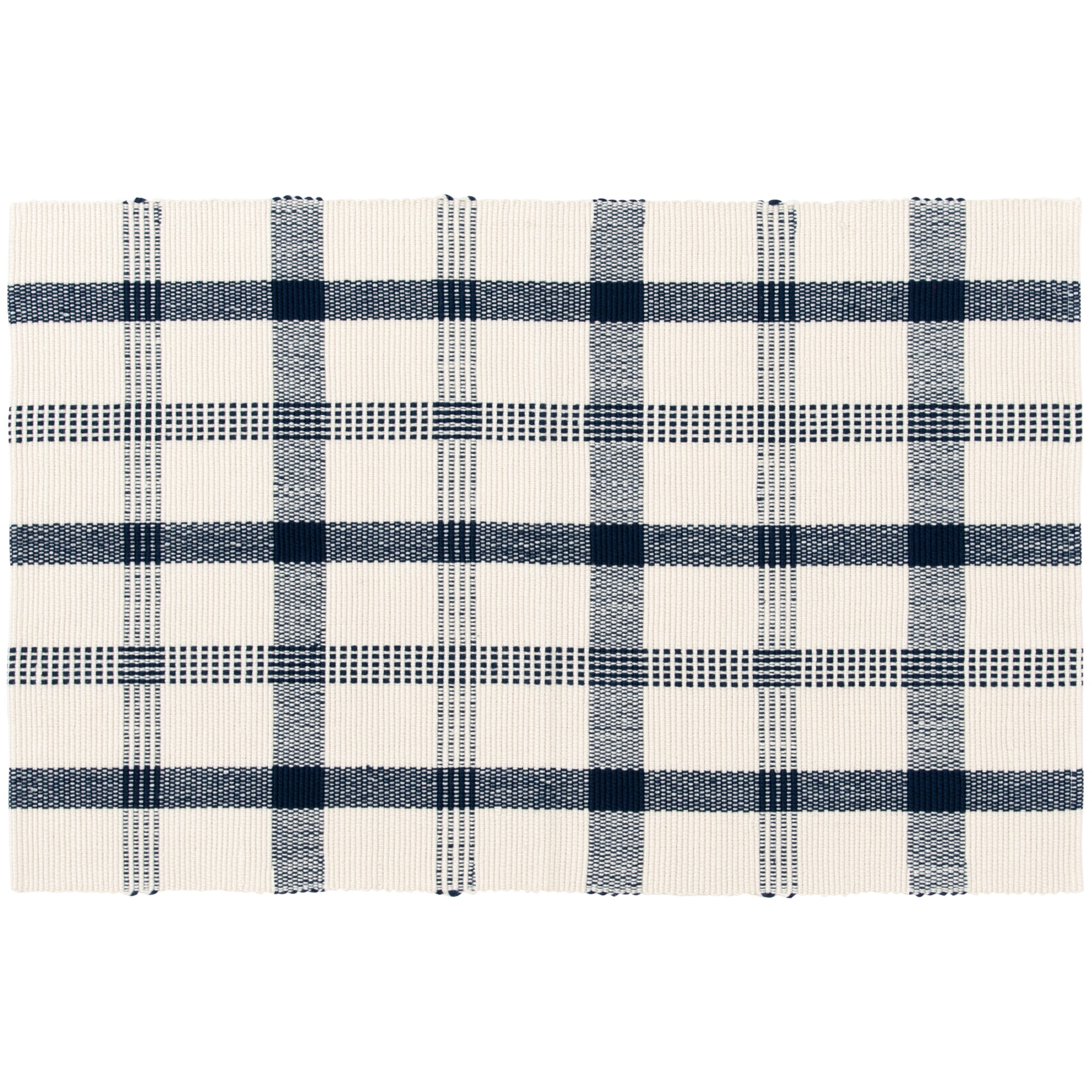 (3 pack) Mainstays Blue Plaid Outdoor Layering Rug, 24"x36"