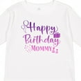 thumbnail image 4 of Inktastic Purple Happy Birthday Mommy Boys or Girls Long Sleeve Toddler T-Shirt, 4 of 5