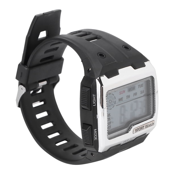 Reloj electrónico, reloj deportivo digital, relojes de pulsera impermeables grandes, reloj electrónico digital, multifuncional Jadeshay A