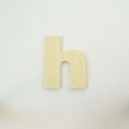 thumbnail image 1 of Package of 1, 6 Inch X 1/2" Thickness Baltic Birch Wood Letter h in The Arial Font, Thick, Lower Case for Art & Craft Project, Made in USA, 1 of 3