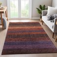thumbnail image 6 of Addison Rugs Mayfield Premium Machine Washable Transitional Stripes Paprika Rectangle Rug, 5' x 7'6", 6 of 6