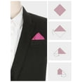 thumbnail image 3 of INSPIRE CHIC Men's Pocket Squares Solid Color Handkerchiefs Purple One Size, 3 of 4