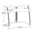 thumbnail image 3 of Code 30 Battlestation Gaming Desk in Engineered Wood White Finish, 3 of 10