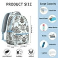 thumbnail image 6 of "Women's Sunflower Print Backpack - Fashionable Wildflower Pattern School Bag for College, Spacious Bookbag with Multiple Compartments and Laptop Pocket", 6 of 6