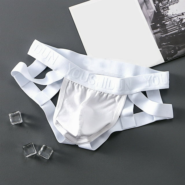 Mens Jockstrap Underwear Low Waist Breathable Athletic Supporter Jock