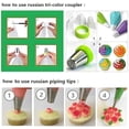 thumbnail image 4 of 193 Pcs Russian Piping Tips Set: 28 Russian Tips, 48 Icing Tips, for Cake Decorating – Home Decor, 4 of 6