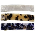 thumbnail image 1 of 3pcs Hair Barrettes French Hair Clip Rectangular Spring Clips for Women, 1 of 8