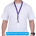 thumbnail image 5 of Uxcell Office Lanyard Neck Flat Lanyard with Oval Clasp and Detachable Buckle Purple 2 Pack, 5 of 5