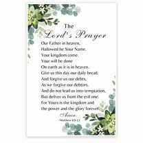 Bliss Monkey Co. The Lord's Prayer Poster - Matthew 6:9-13 Bible Verse - Our Father Wall Art - 12 x 18 Inch Poster - Unframed - Premium 100lb Gloss - Made In USA - BMCP0132