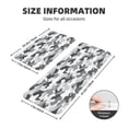 thumbnail image 2 of 2 Pce Crystal Velvet Kitchen Floor Mat Door Mat 47.2×17in Water Absorption And Stain Resistance For Laundry Dining Room Office Sink Vector Camouflage Pattern Gray_2, 2 of 6