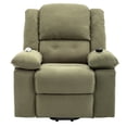 thumbnail image 5 of Power Lift Recliner Chair for Elderly, Recliners with Adjustable Massage and Heating Function,Sofa Corduroy Fabric Recliner Chair with Infinite Position for Living Room,Green, 5 of 13