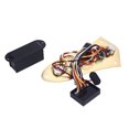 thumbnail image 1 of Prewired Guitar Control Plate with Metal Knobs 3 Stage Preamplifier Bass Guitar Control Board Assembly Replacement, 1 of 7