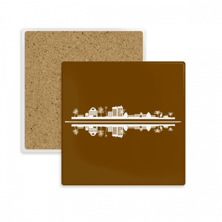 

Reflections Humanistic Symbolize Urban Landscape Architecture Coaster Cup Mat Mug Subplate Holder Insulation Stone