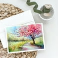 thumbnail image 2 of Michigan Apple Blossoms in Watercolor Greeting Cards and Envelopes Pack of 8 7 in x 5 in, 2 of 3