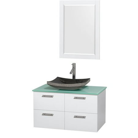 Wyndham Collection Amare 36 Single White Bathroom Vanity Set With This On Opens A Dialog That Displays Additional Images For With The Option To Zoom In Or Out