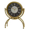 thumbnail image 1 of Plutus PBTH94405 Horloge de Table Moderne en Métal&44; Or, 1 of 1
