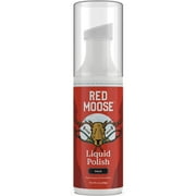 Red Moose Liquid Shoe Polish for Leather Dress, Boots, Shoes, and More, 4 oz Black
